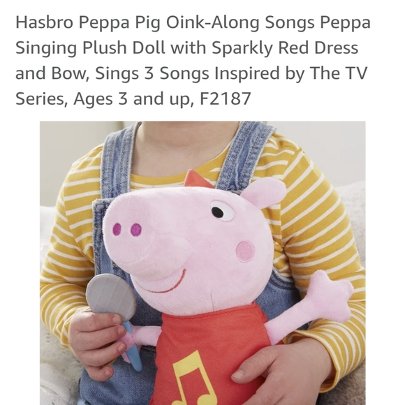 PEPPA PIG Bundle. Singing Talking Peppa Plush & Heys Lunch Bag - Picture 4 of 17